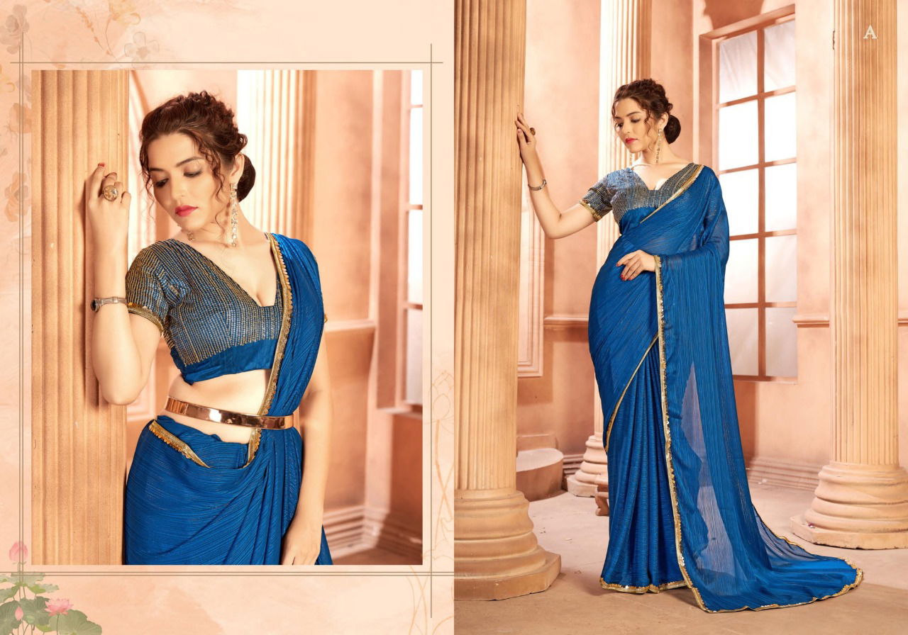 Ynf Pranali Sequence Fancy New Stylish Party Wear Designer Georgette Saree Collection 